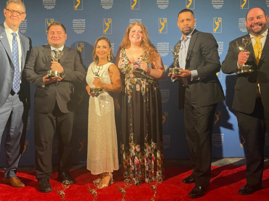 photo of 2023 Emmy Awardees and Tchad and Joe